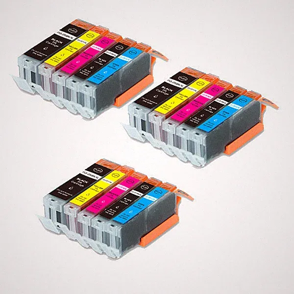15 Pack Printer Ink Combo + smart chip for 250 251 iP7220 MG6420 MX922 MX722