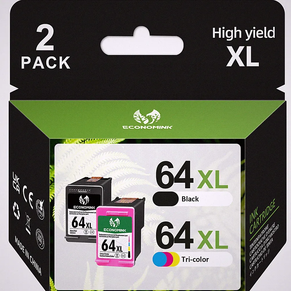 64XL Ink Cartridge Replaces for HP ENVY Photo 6255 7858 7855 7155 7800 7164 6255