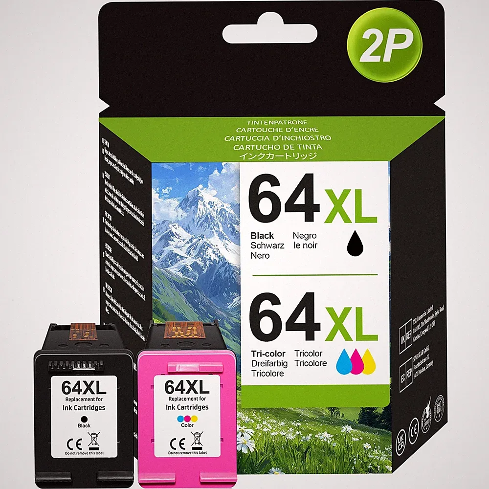 64XL Ink Cartridges for HP 64 Envy photo 7855 7155 7858 6255 7800 7164 6255 Lot