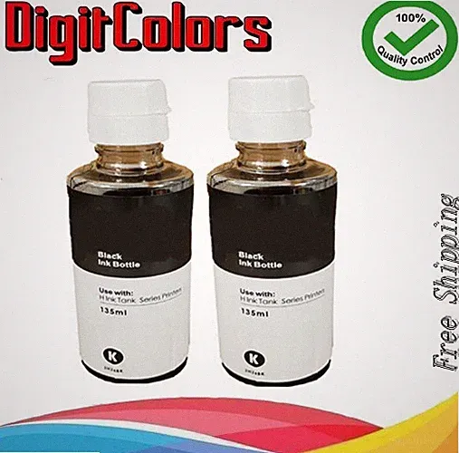 DC Black GT53xl Refill ink Bottle for use h Smart Tank Printer 500 600 135ml 2PK