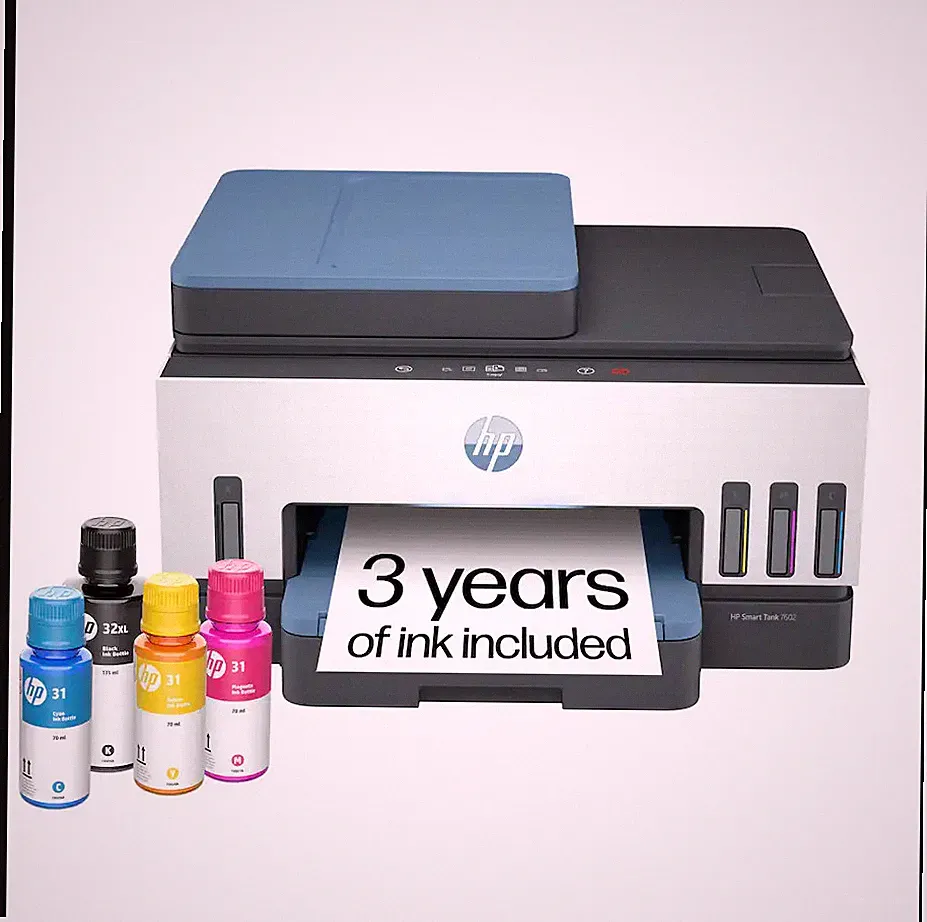 HP - Smart Tank 7602 Wireless AI-Enabled All-in-One Cartridge-Free Supertank Ink