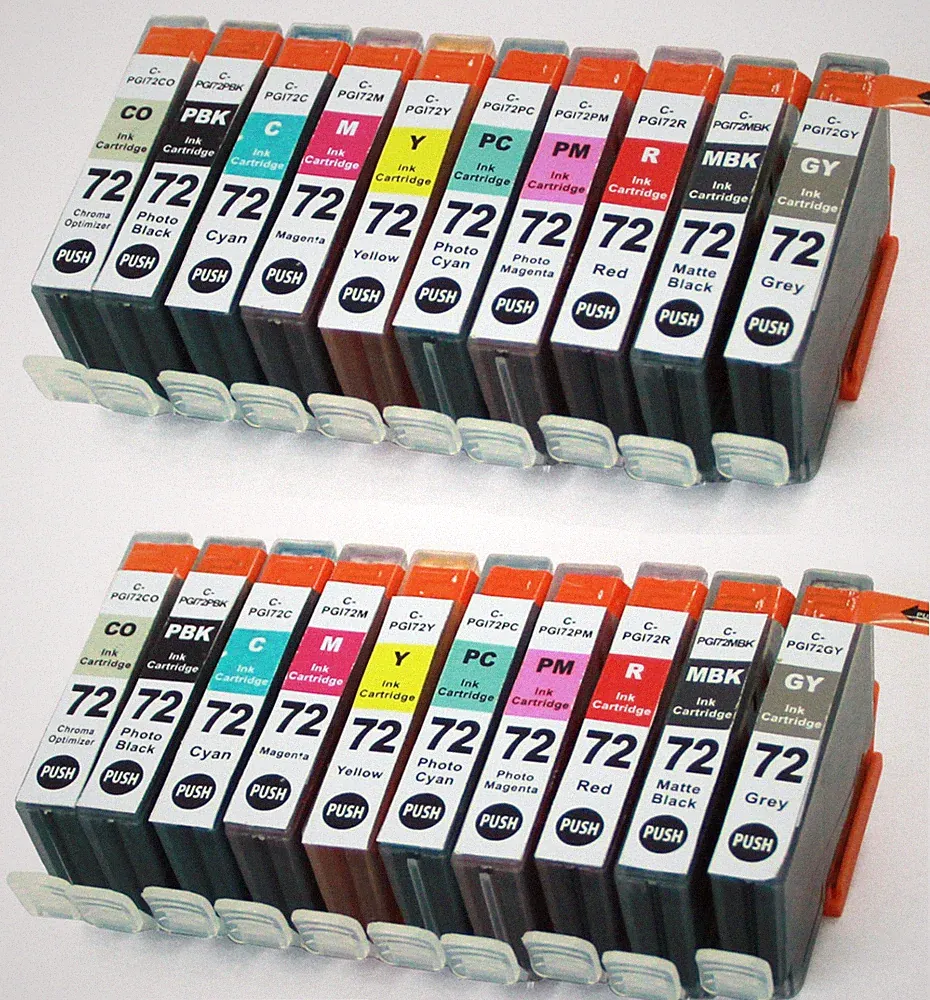 Ink Cartridges + smart chip for PGI-72 Pixma PRO-10 PRO-10S Photo Printer