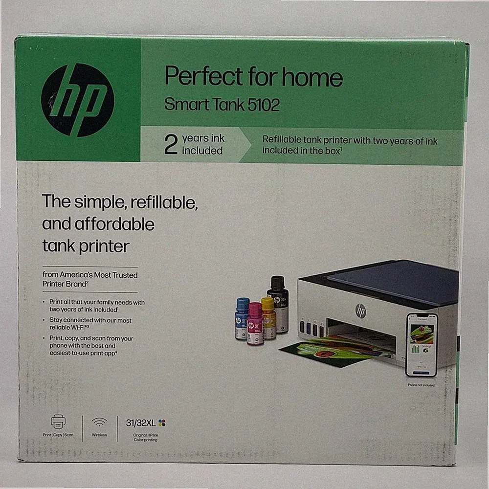New HP Smart Tank 5102 Ink Jet Wireless Printer 4A8D0A#1H5