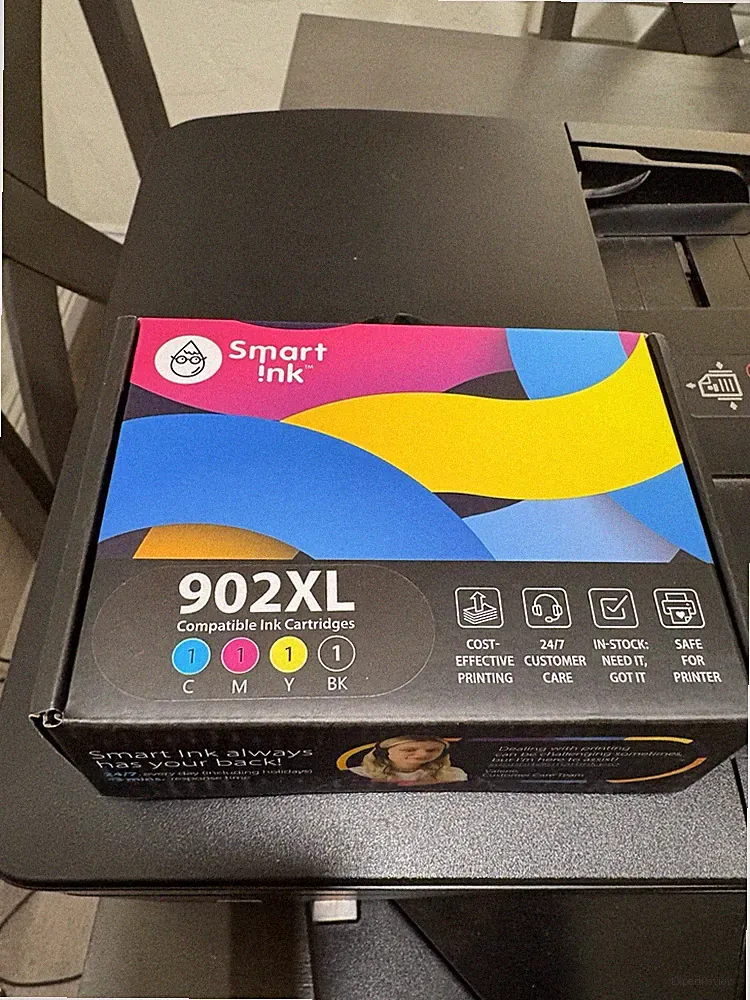 NEW Smart Ink HP 902XL Compatible Combo BK/C/M/Y Ink Cartridges Expires 11/20/27