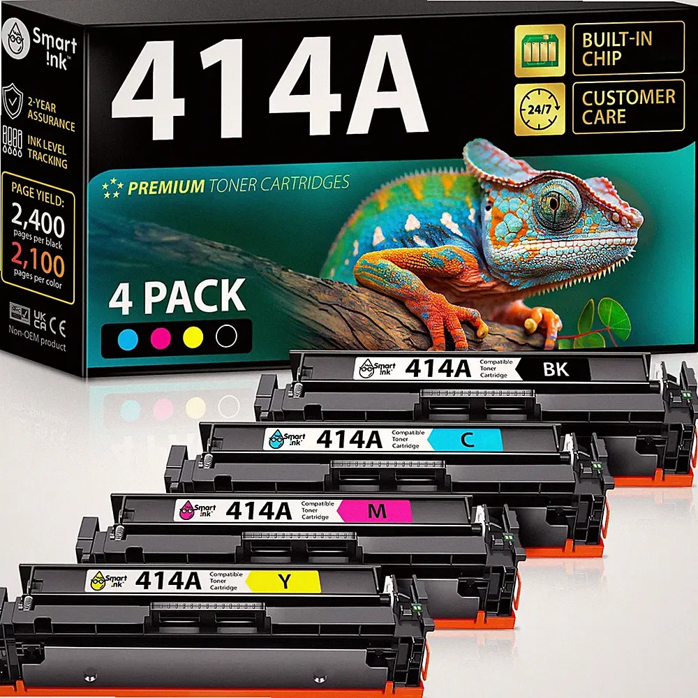 Smart Ink 414A Toner Cartridges 4 Pack - HP M479fdw M454dw