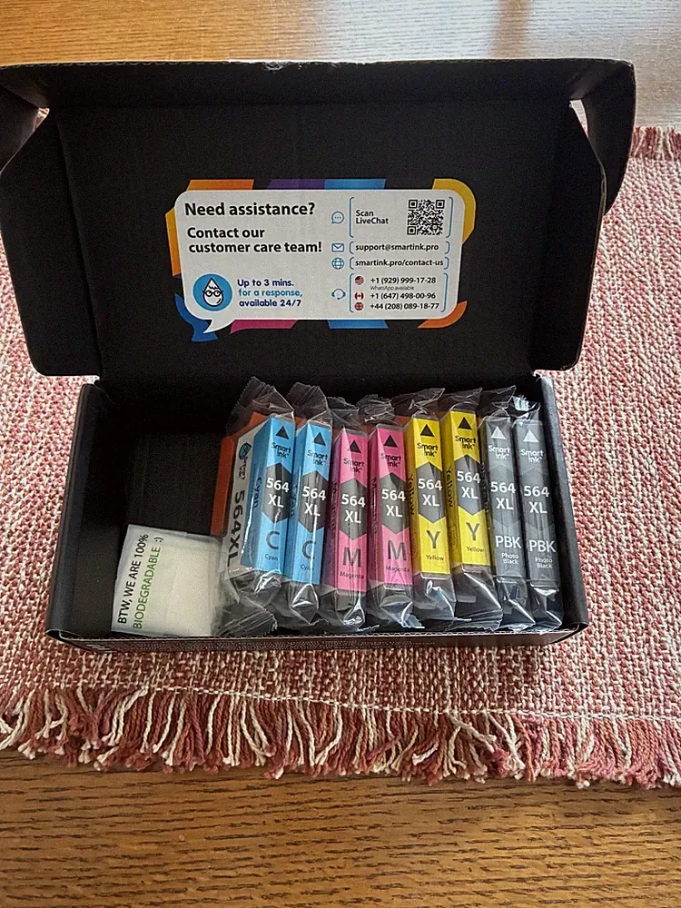 Smart Ink 564 XL HP printer ink 2 Cyan, 2 Magenta, 2 Yellow & 2 Photo Black