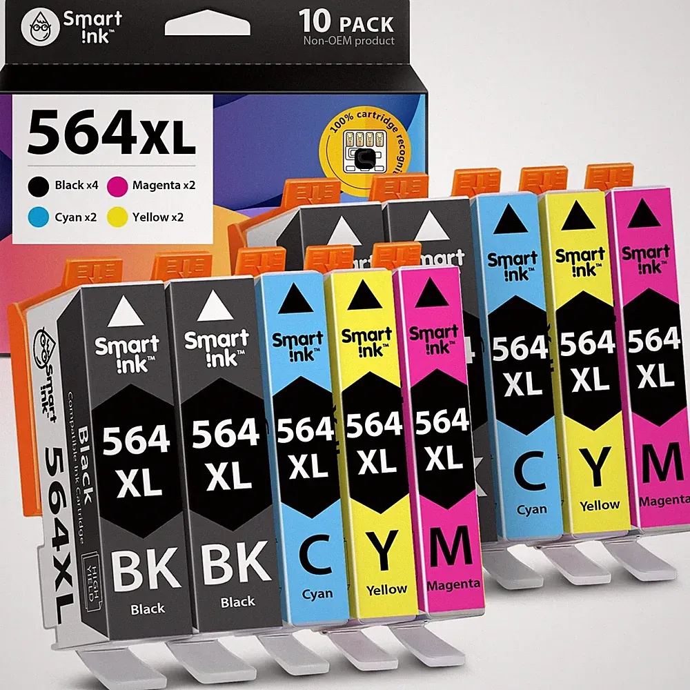 Smart Ink Compatible Ink Cartridge Replacement for HP 564 XL 564XL High Yield...