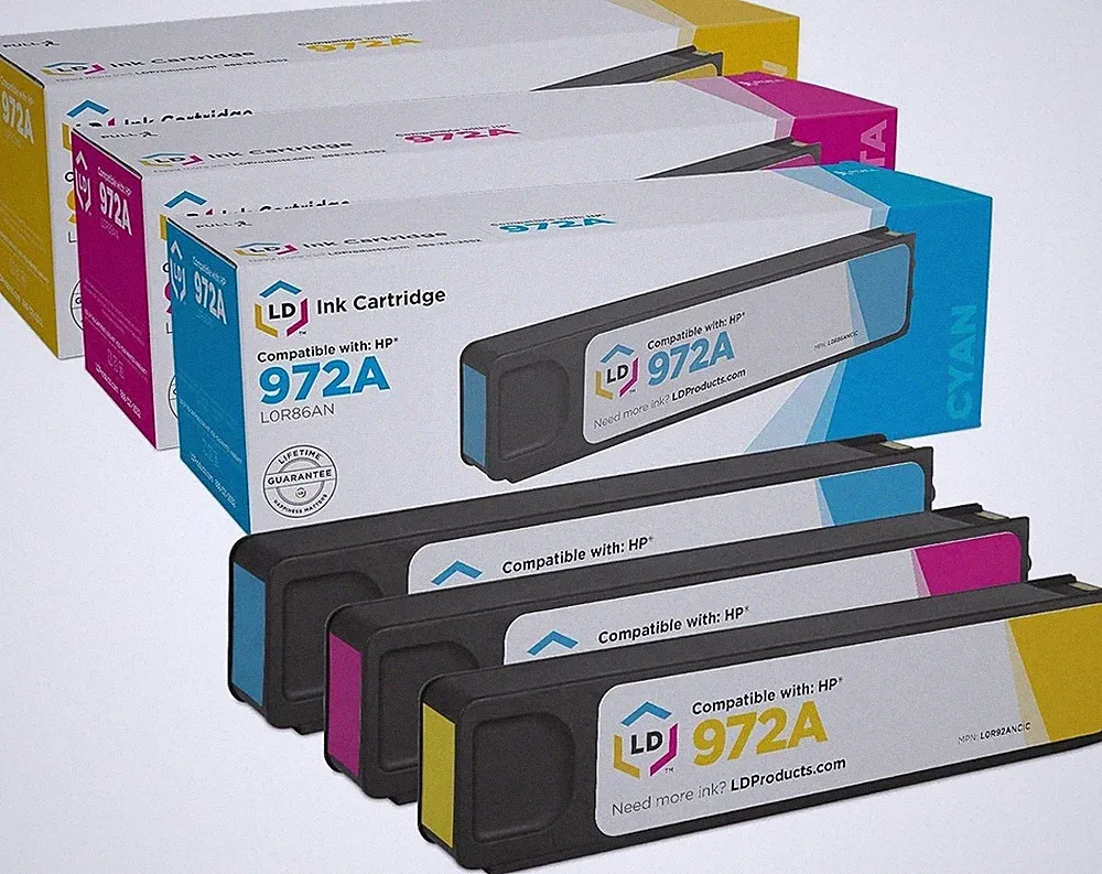 Smart Ink Compatible Ink Cartridge Replacement for HP 972A 972 (3 Pack Combo)