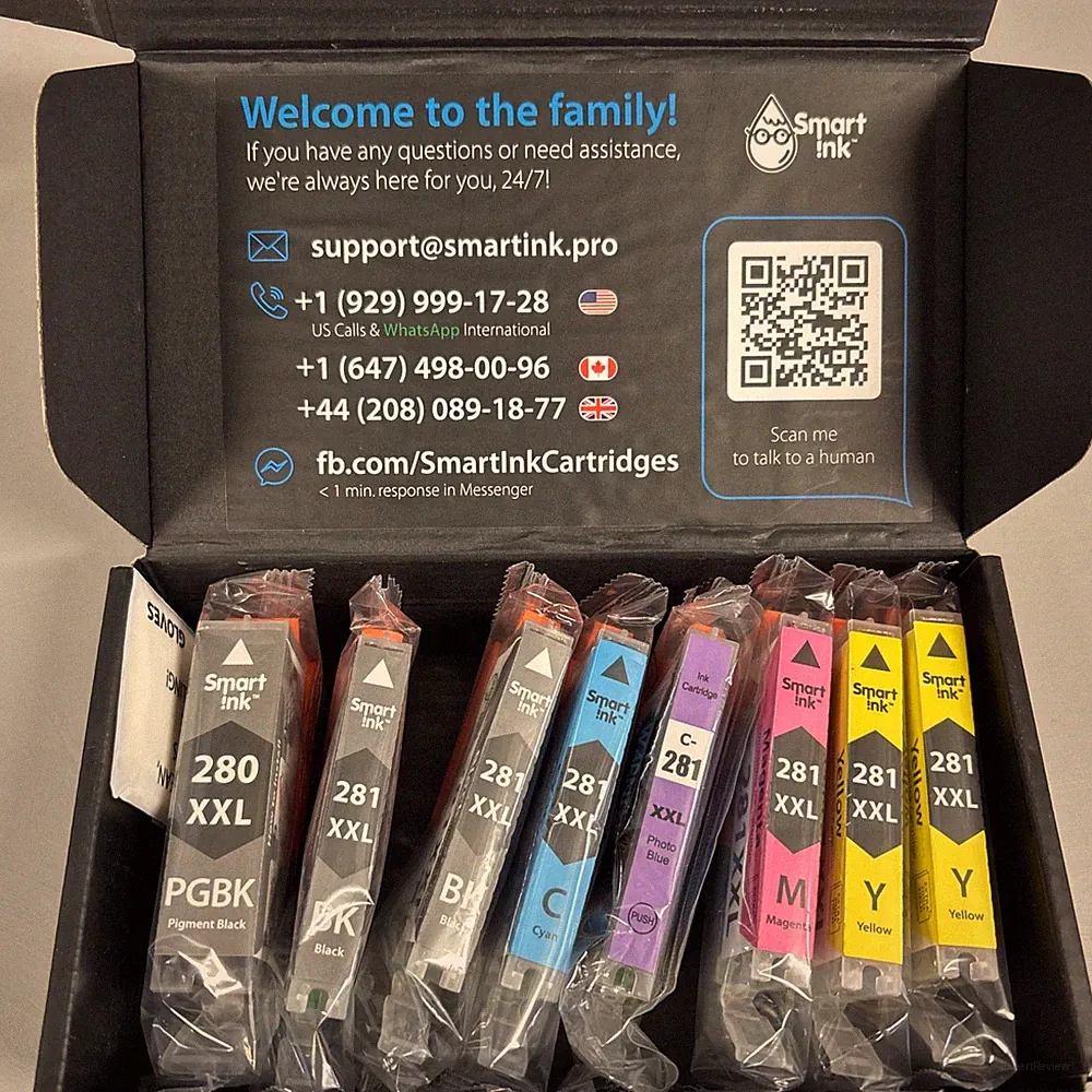 Smart Ink Compatible Ink Cartridges Canon 280XXL 281 XXL 8 Pack Combo