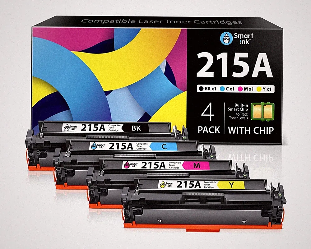 Smart Ink Compatible Toner Cartridge Replacement for HP 215A 215 A with Built...