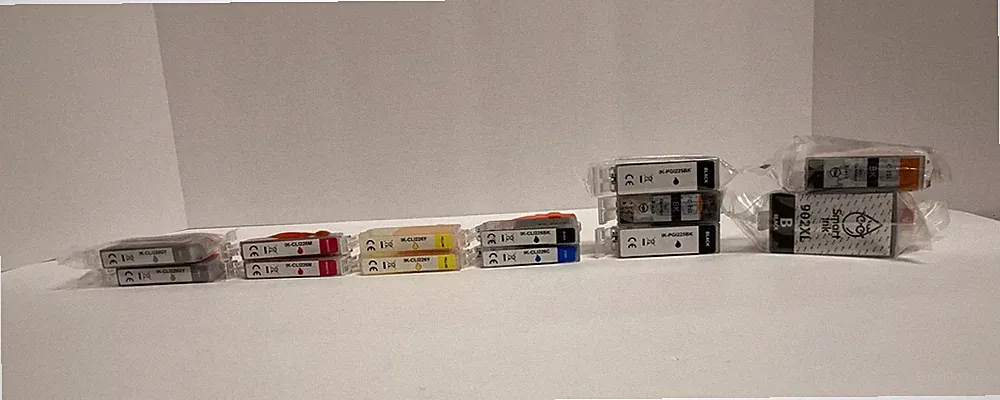 SMART INK MIXED BOX MULTIPLE COLORS 13 pcs BLACK YELLOW CYAN MAGENTA GREY