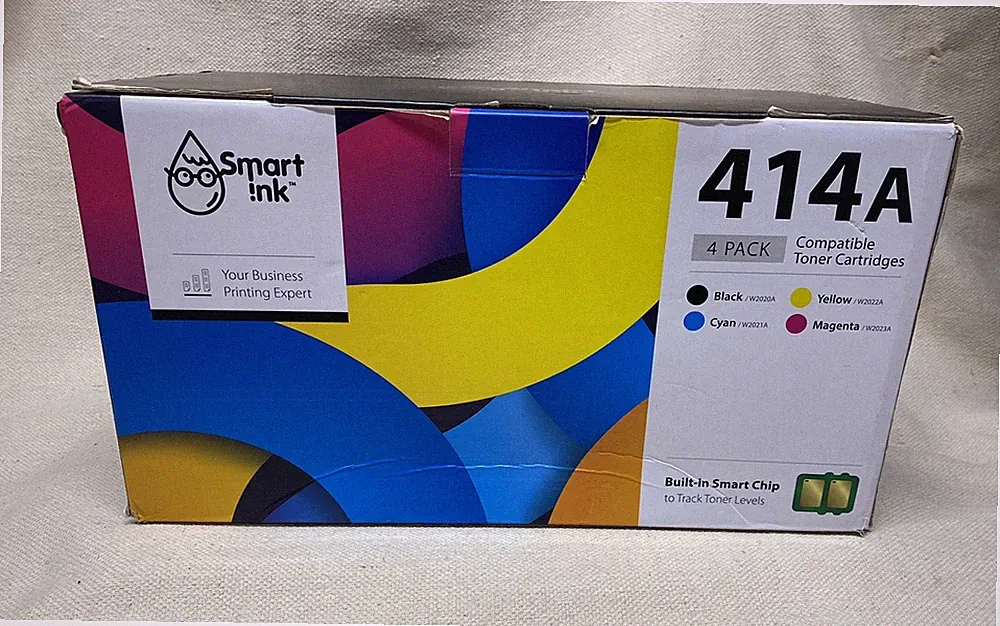 Smart Ink Toner Cartridge Replacement for HP 414A 414 A with Built-in Chip
